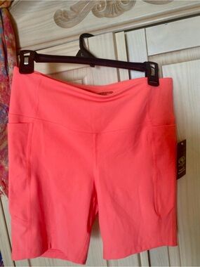 Athletic Works Coral-Pink Active shorts with Side Pockets